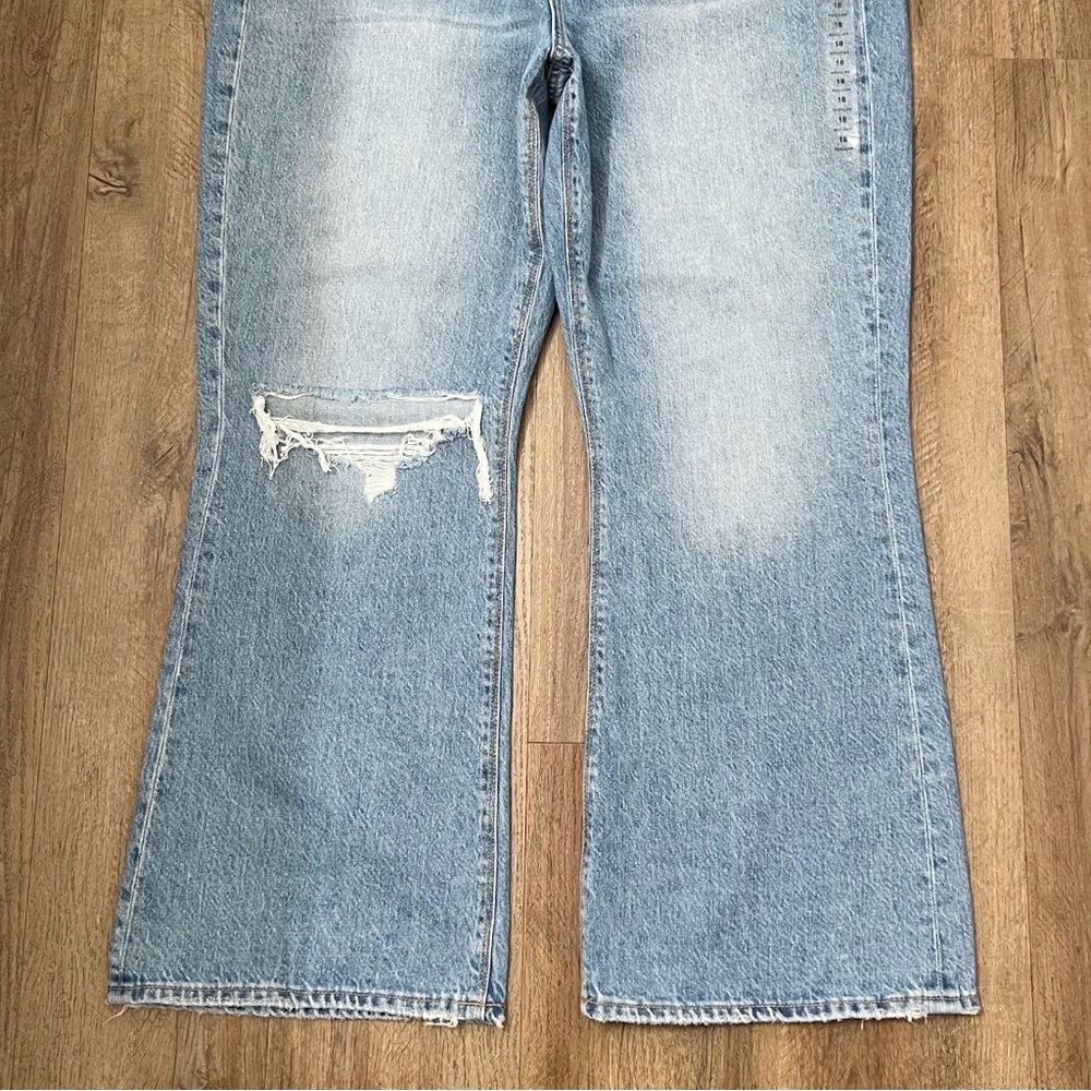 American Eagle Outfitters Blue Flare Wide Leg Jeans - Picture 9 of 12